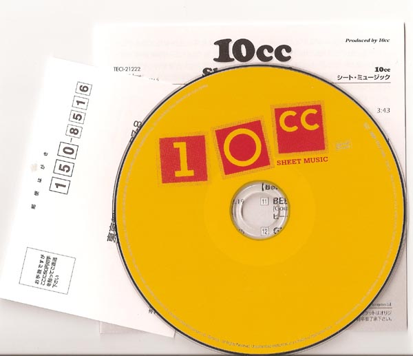 , 10cc - Sheet Music (+ 3)